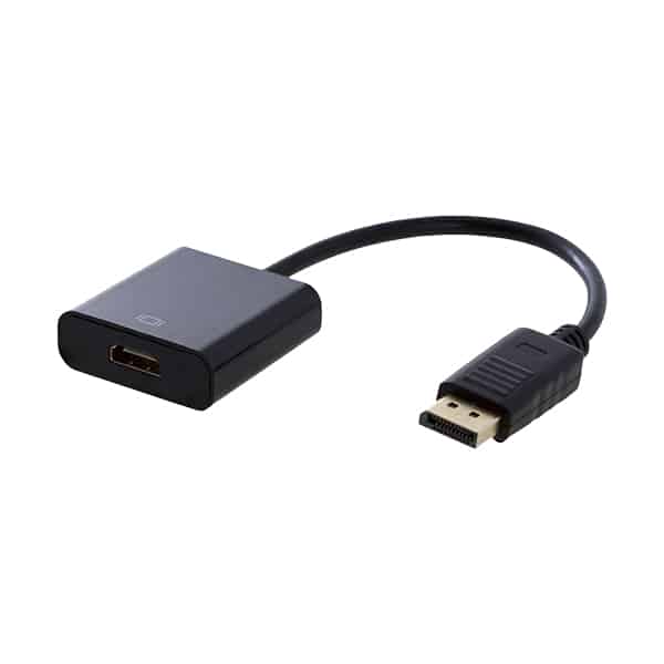 Argom Adaptador DisplayPort a HDMI 15cm negro