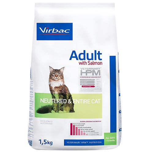VIRBAC ENTIRE CAT SALMON 1.5 KG