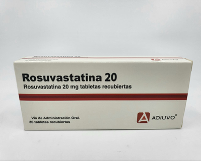 Rosuvastatina Adiuvo, 20 mg, 30 tabletas recubiertas