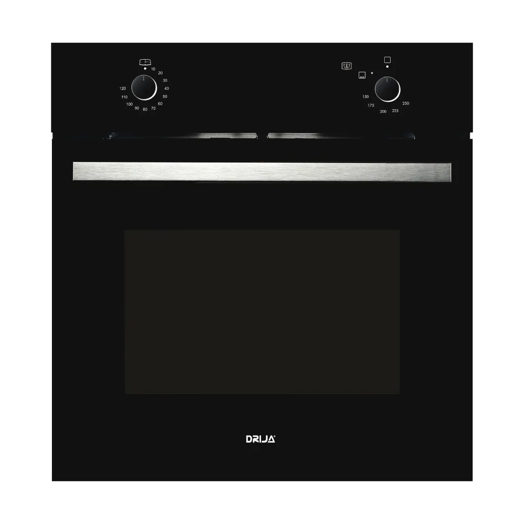 Horno empotrable Oceanía 60 a gas 23" 72 litros negro