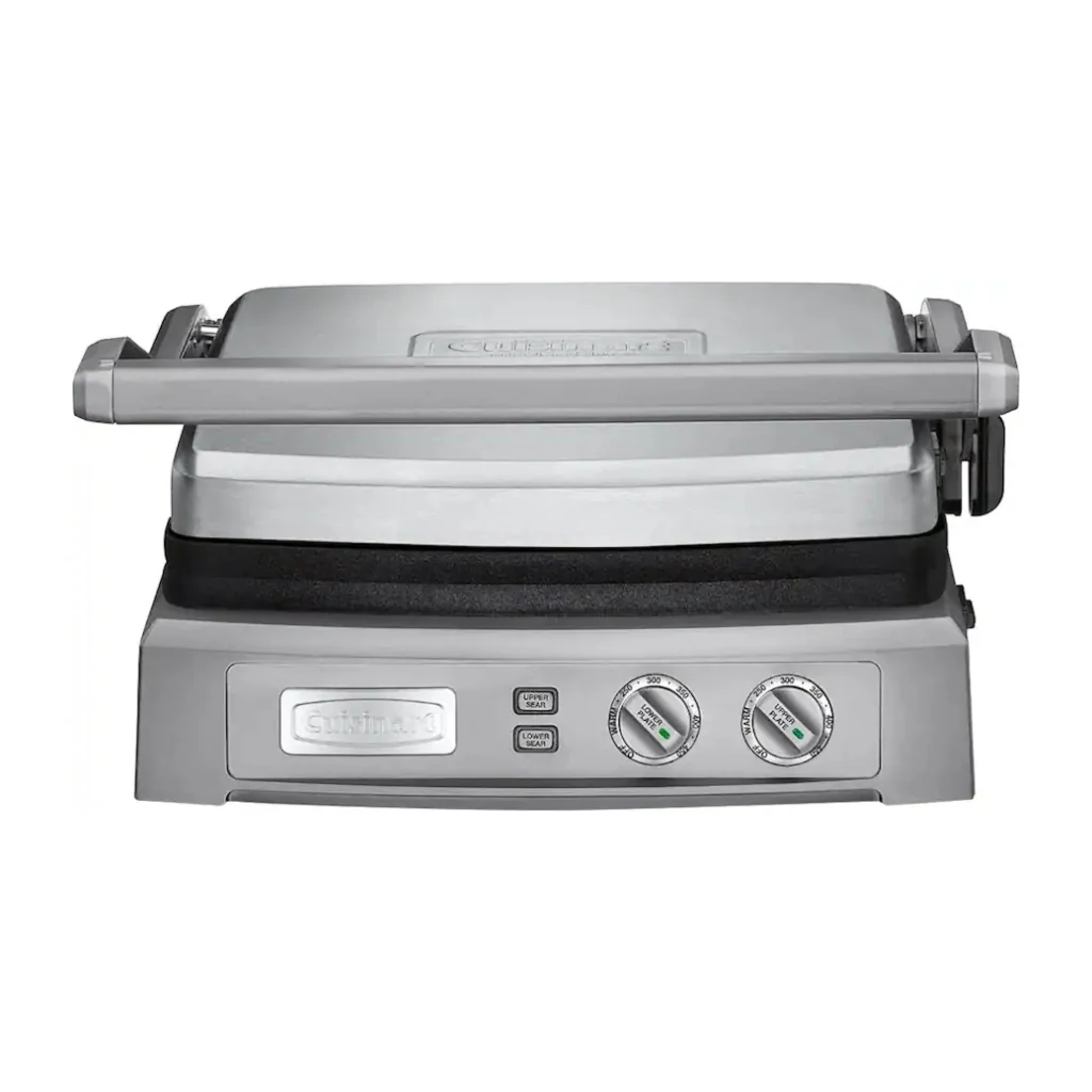 Cuisinart Parrilla Eléctrica Acero Inoxidable Griddler Deluxe, GR-150NAS