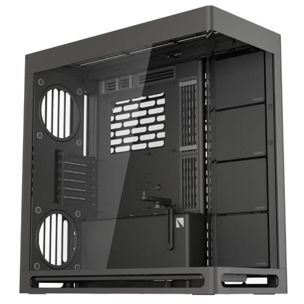 Case Havn Gaming Mid Tower HS 420 sin Ventilación Incluida con Vidrio Panorámico Frontal y Lateral – Negro