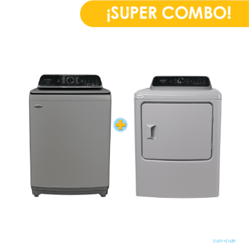 Combo SANKEY Lavadora Automática WM-A22I08G 22Kg + Secadora Ropa Eléctrica WM-DE218G 21Kg