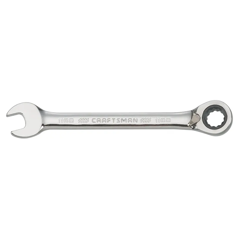 Llave combinada 11 mm con ratchet reversible 72 dientes
