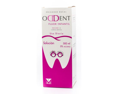 Enjuague Bucal Fluor Infantil Oddent 500 ml