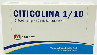 Citicolina Adiuvo, 1g/10ml solución oral, 10 sachets