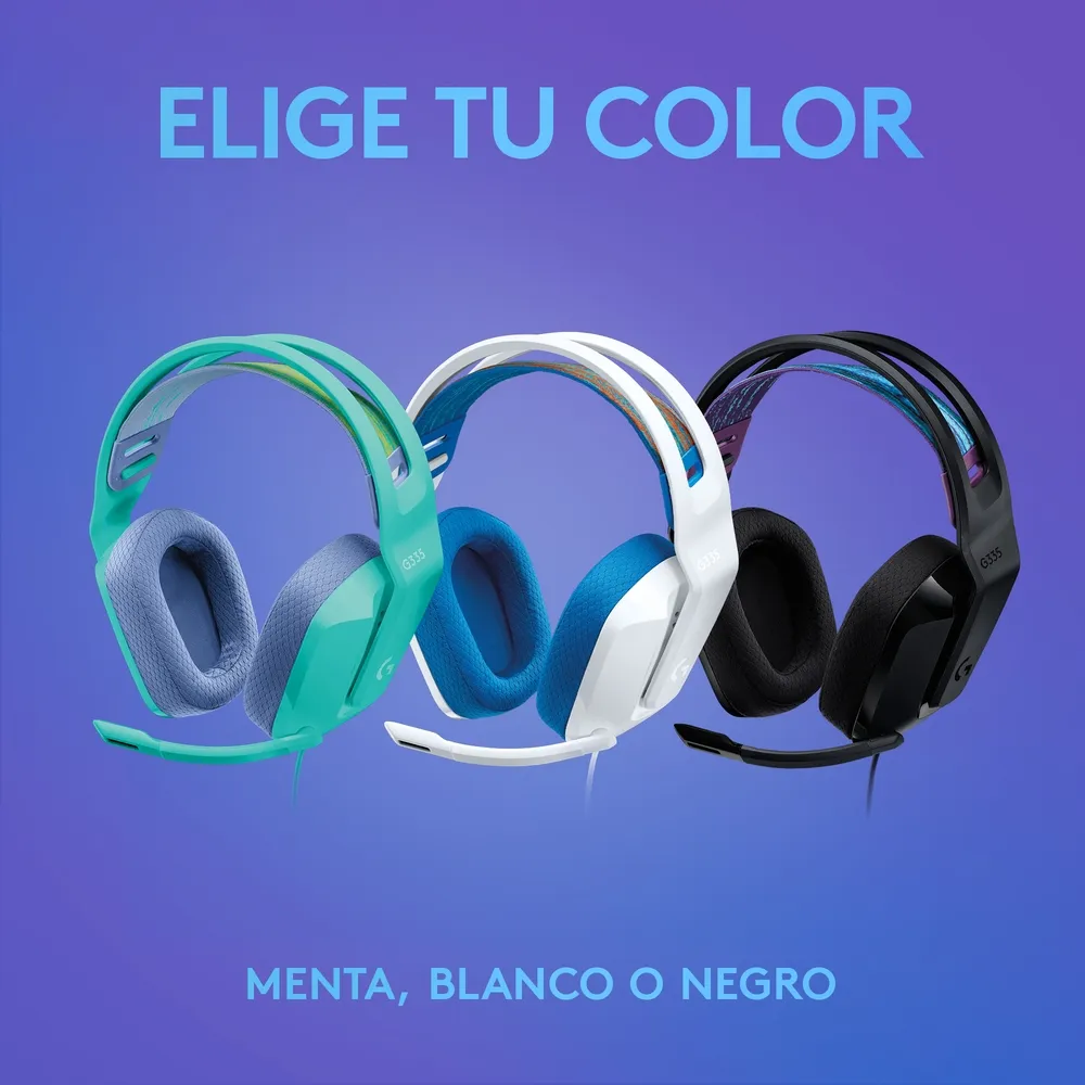 Headset Gaming Logitech G335 Color Negro