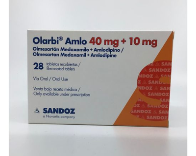 Olarbi Amlo 40 mg/10 mg 28 tabletas recubiertas