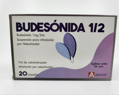 Budesonida Adiuvo, 1mg-2 ml, 1 de 4 bolsas con 5 ampollas