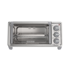 Horno Tostador Black And Decker De 4 Rebanadas, Color Gris