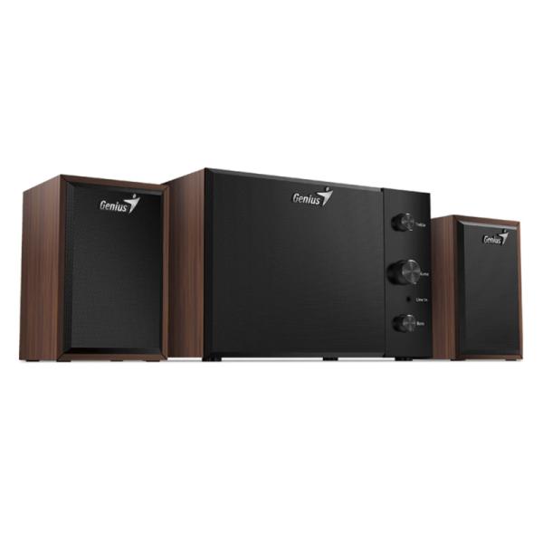 Parlante Genius SW-350 2.1 sistema de sonido subwoofer 100W RMS conexión 3.5mm