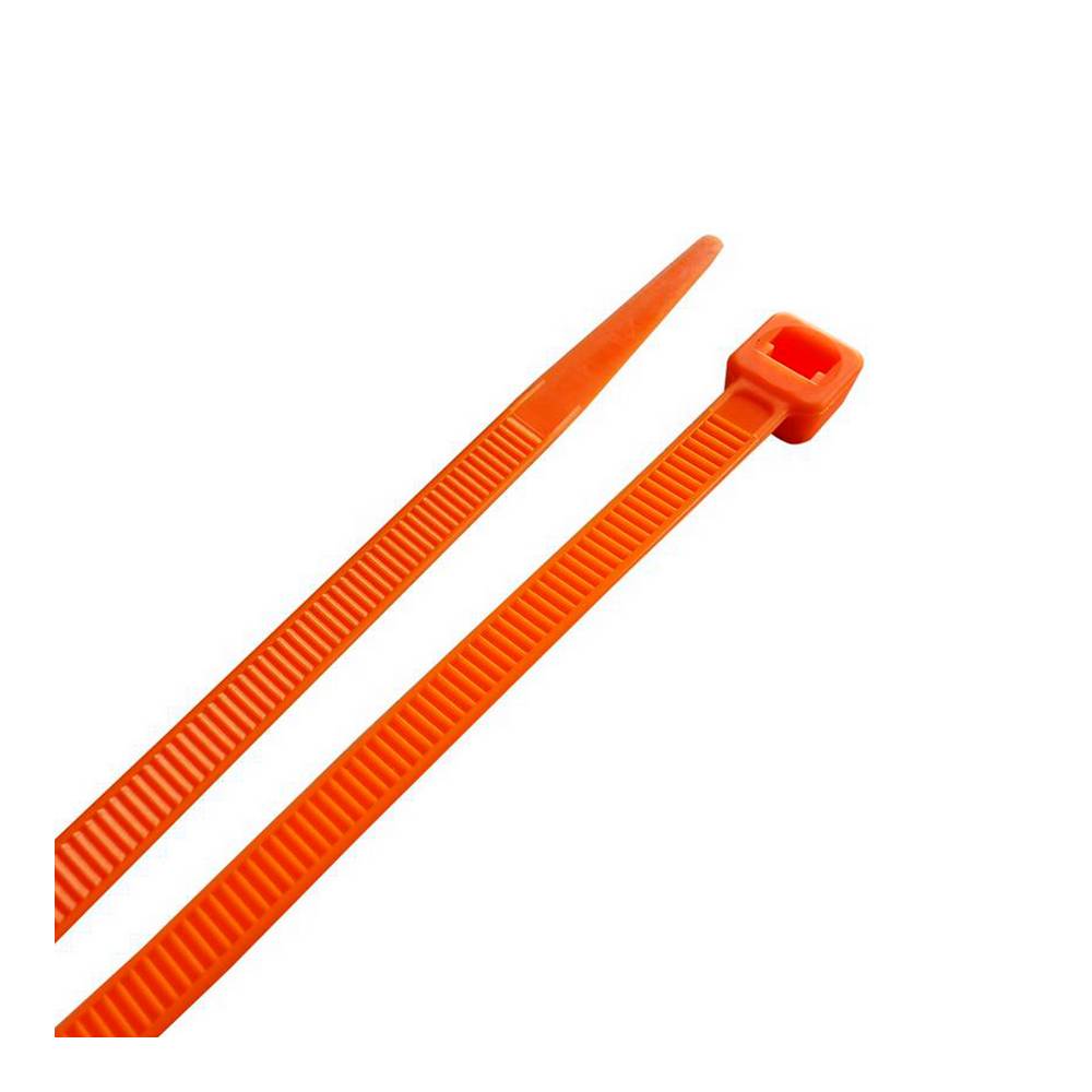 Amarra plastica naranja 8