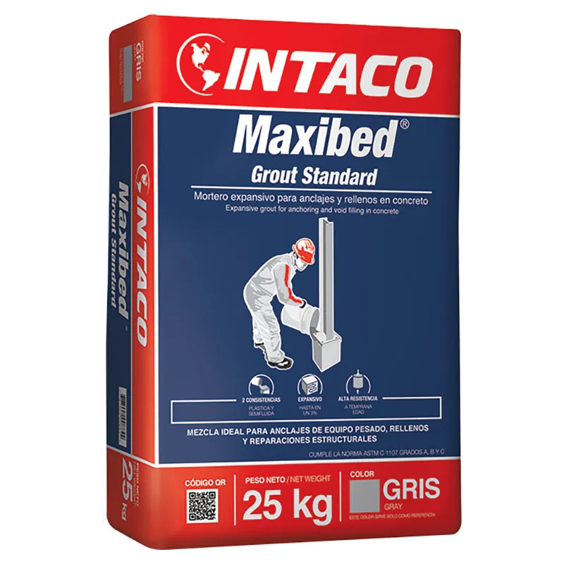 Mortero expansivo para reparación y anclaje Maxibed Grout Standard 25 kg