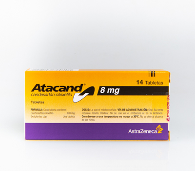 ATACAND 8 MG TABLETAS VIA ORAL