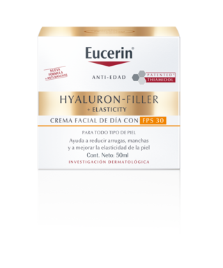 Eucerin, Anti-Edad, Hyaluron-Filler+Elasticity, Crema facial fps 30, 50 ml