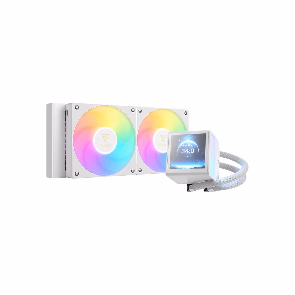 ENFRIAMIENTO LIQUIDO GAMDIAS CHIONE P5 240 ARGB – BLANCO