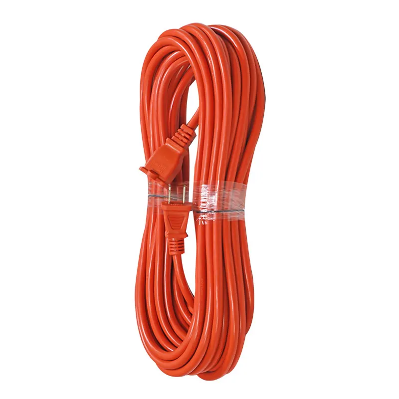 Extensión eléctrica 16 AWG 15 m uso pesado naranja