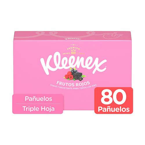 KLEENEX AROMAS FRUTOS ROJOS 80UDS