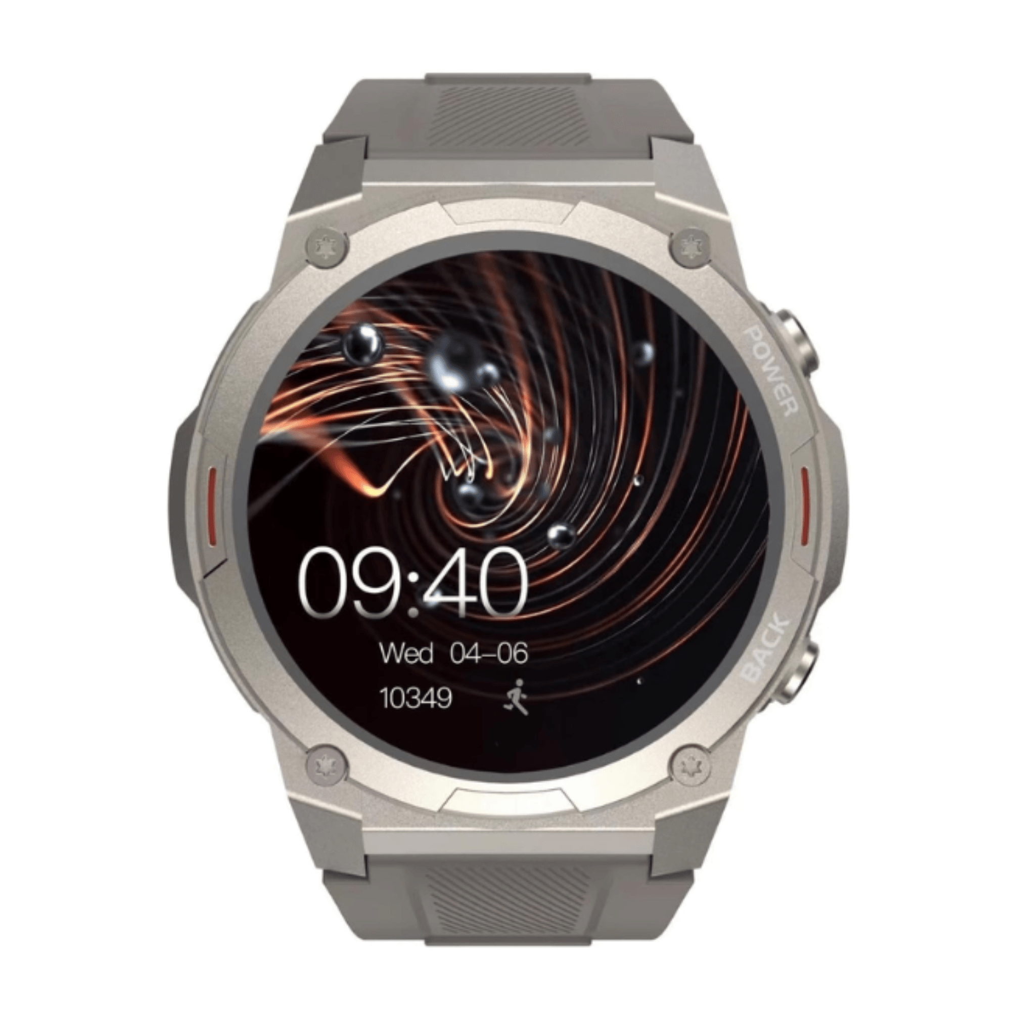 Smartwatch HiFuture Mix 2 Pantalla AMOLED 1.43" llamadas bluetooth banda 22 mm gris
