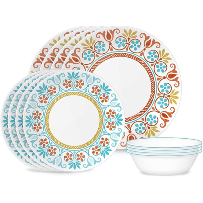 VAJILLA 12 PIEZAS REDONDA TERRACOTA DREAM CORELLE