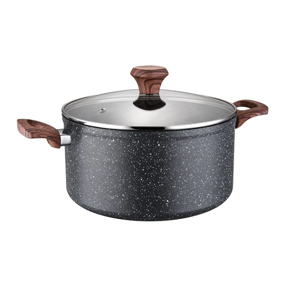 Olla Vegga 7 L Mármol Negro SP726MB