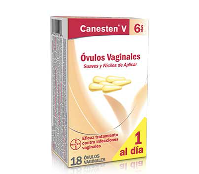 CANESTEN VAGINAL 100 mg CAJA x 18 OVULOS