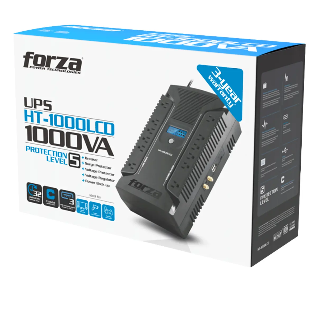 UPS Interactiva Forza HT1000LCD