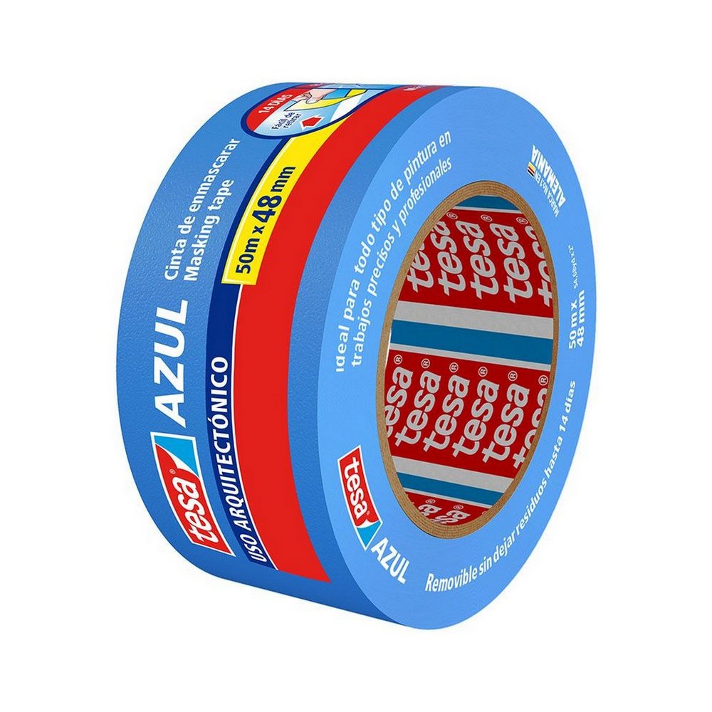 Masking tape para pintor 48mmx50m azul 2 in