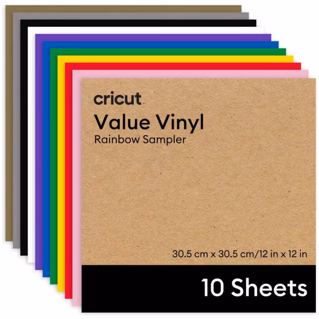 CRICUT VINIL SMART HOJA JOY SAMPLER – ARCOIRIS – 10 HOJAS
