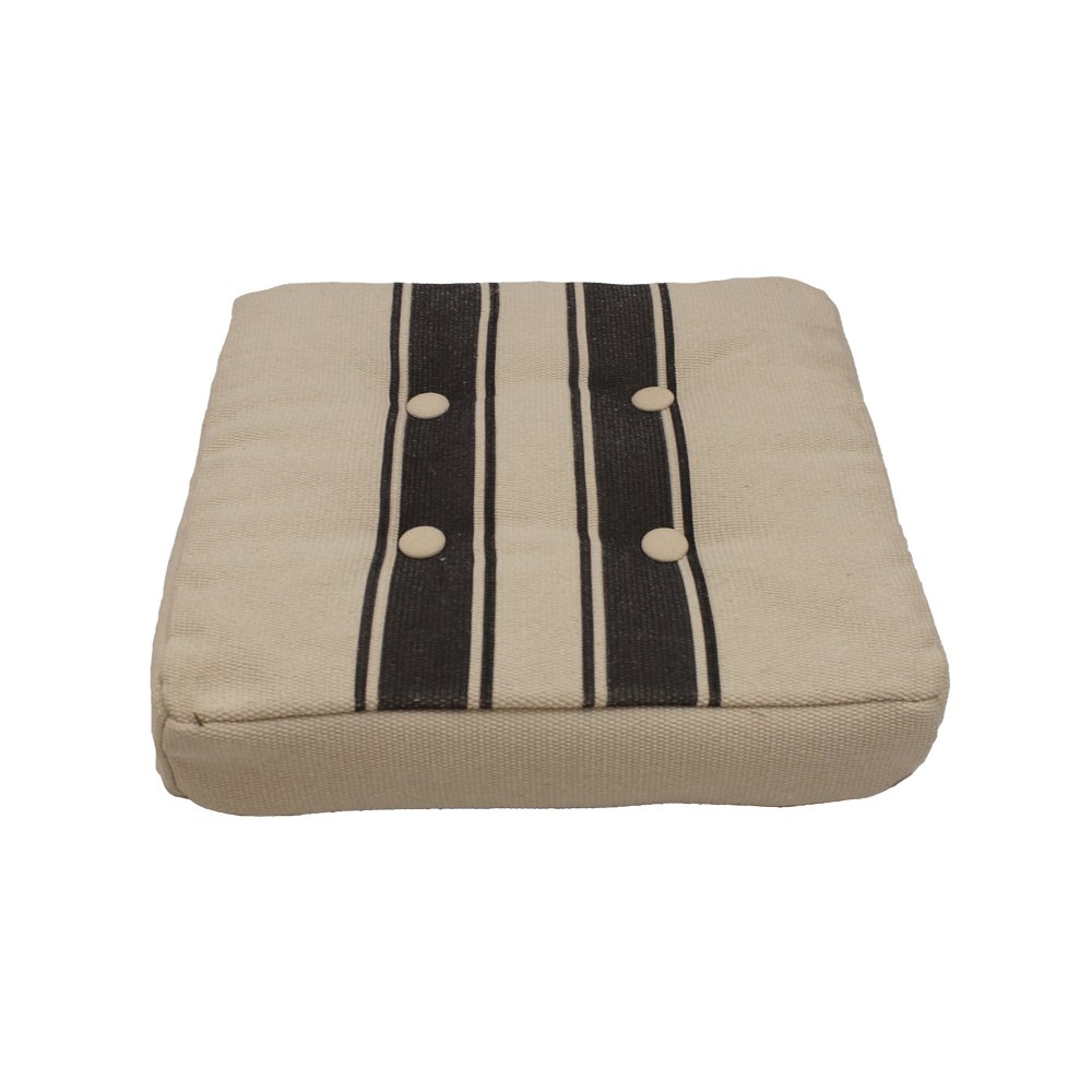 Cojin decorativo 40x40 cm blanco-azul oscuro