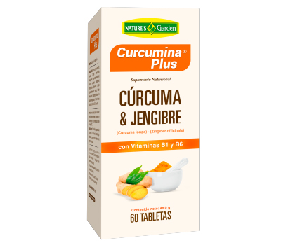 NATURES GARDEN CURCUMINA PLUS 60 TABLETAS