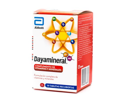 Dayamineral vitaminas 30 tabletas