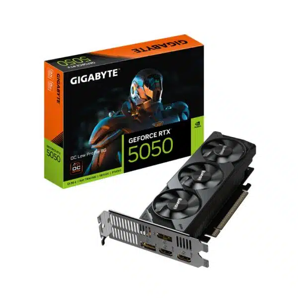 Tarjeta de Video Gigabyte Geforce RTX 5050 OC LOW Profile 8G 8GB GDDR6 2587MHZ – Negro