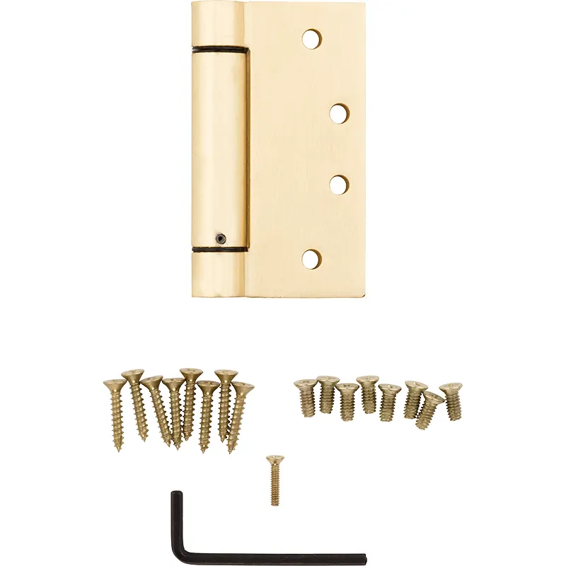 Bisagra automática dorada 4"