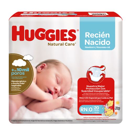 HUGGIES NATURAL CARE RECIEN NACIDO