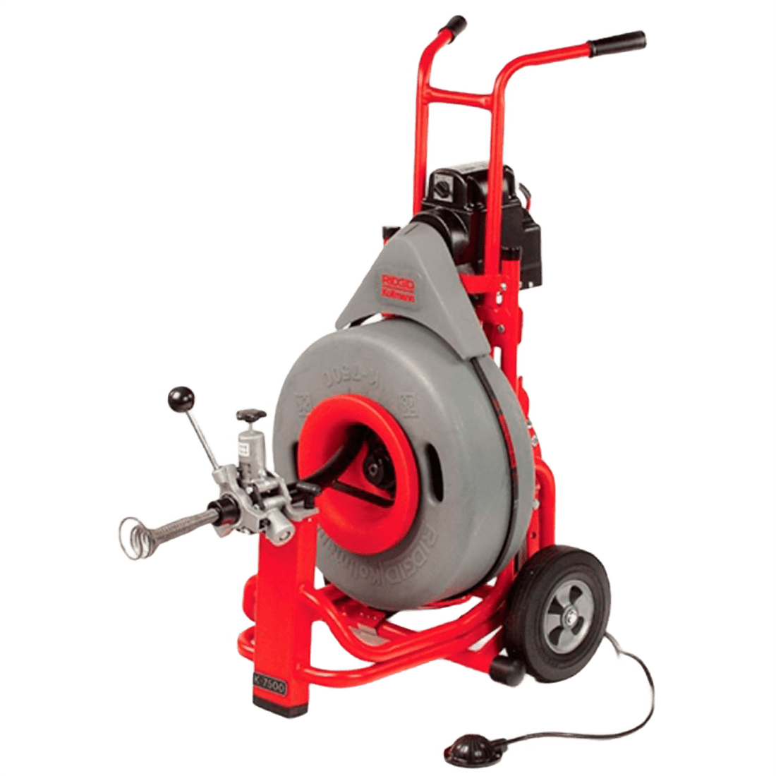 RIDGID K-7500 -C-100 SONDA DESTAQUEADORA ELECTRICA AUTOFEED 110V 600W 200RPM 3/4" X 100FT (30M) 60052