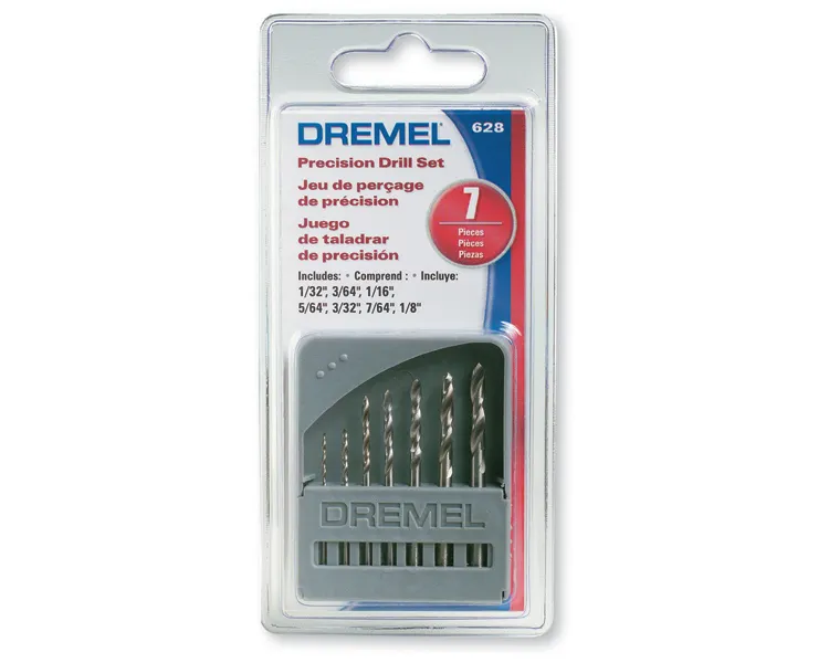 Juego de brocas para Dremel HSS 628-01 Dril BIT set de 7 piezas