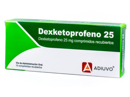 Dexketoprofeno Adiuvo, 25 mg, 1 tableta recubierta