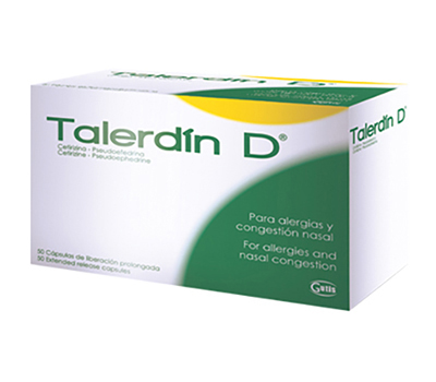 TALERDIN D 5MG/120MG TABLETAS VIA ORAL