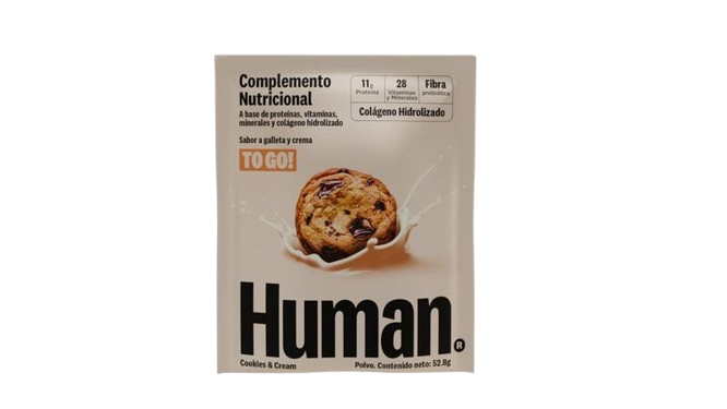 HUMAN COMPLEMENTO NUTRICIONAL COOKIES AND CREAM SACHET POLVO 52.8 GRAMOS