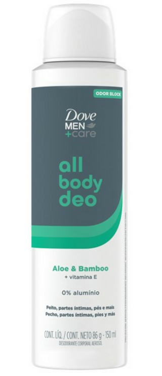 Dove All Body Deo Men +Care Aloe y Bamboo 150 ml