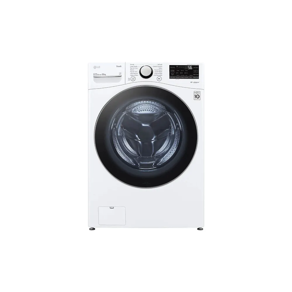 Lavadora LG Frontal Análogo. Digital 22 kg WM22WV26R