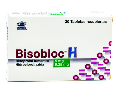 Bisobloc H 5mg/6.25mg 30 tabletas