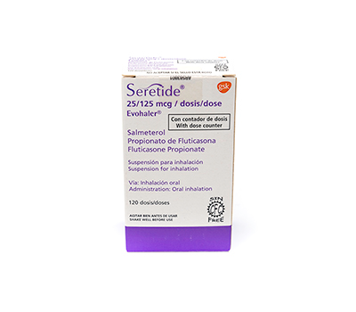 SERETIDE INH 25/125 MCG X120 DOSIS