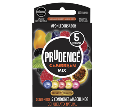 PRUDENCE MIX CARIBBEAN PRESERVATIVOS 5 UNIDADES