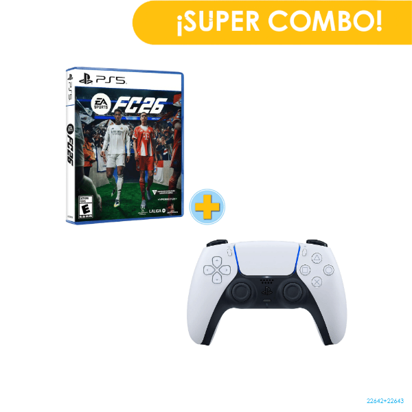Combo Control Sony PS5 DualSense™ + Juego EA SPORTS™ FC 26