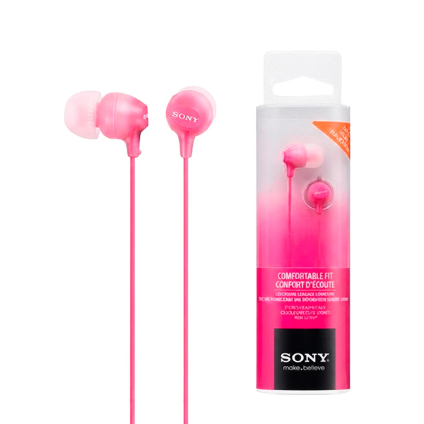Sony Audífonos alámbricos rosado