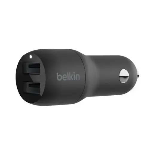 Adaptador de Corriente para Carro Belkin USB-A de 24W Negro CCB001btBK