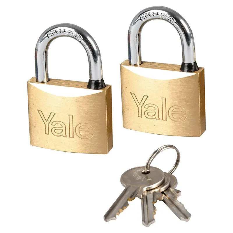 Set de 2 candados 40 mm arco corto de latón bronce Yale