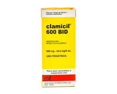 Clamicil 600 BID suspension oral 100 ml